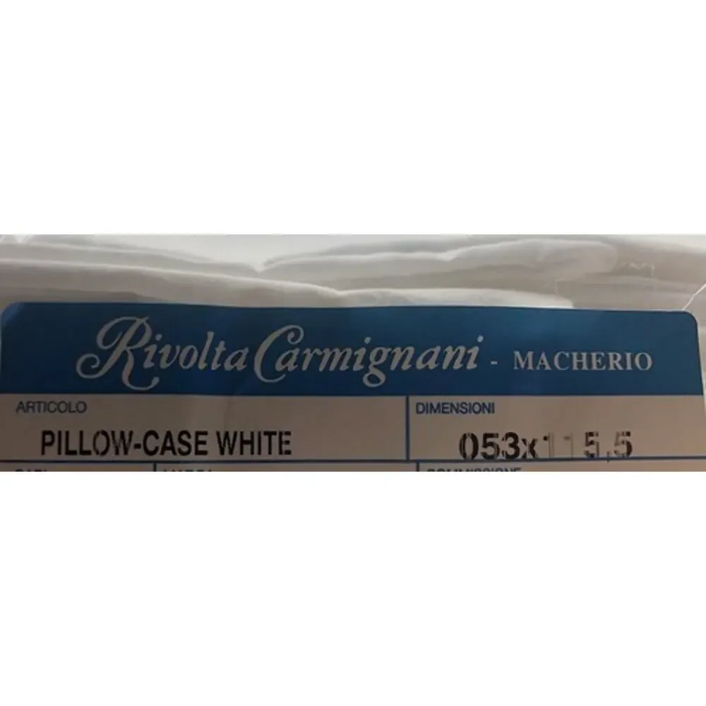 Embroidered oversized King Pillowcase 53X115cm 2pcs White By Rivolta Please READ